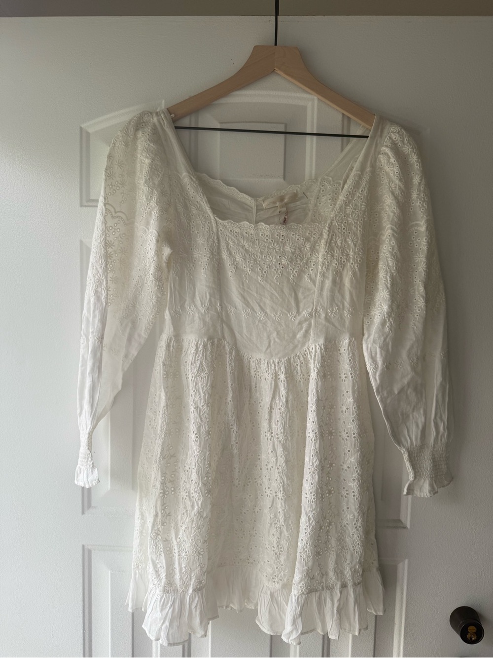 LoveShackFancy Preslina Dress True White Size 2 NWT - Picture 6 of 9